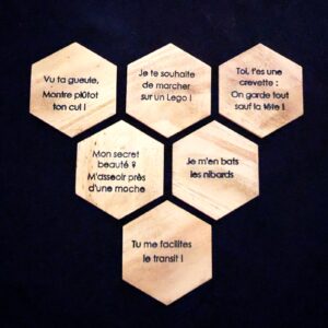 Sous verres "Lot Nid d'abeille"